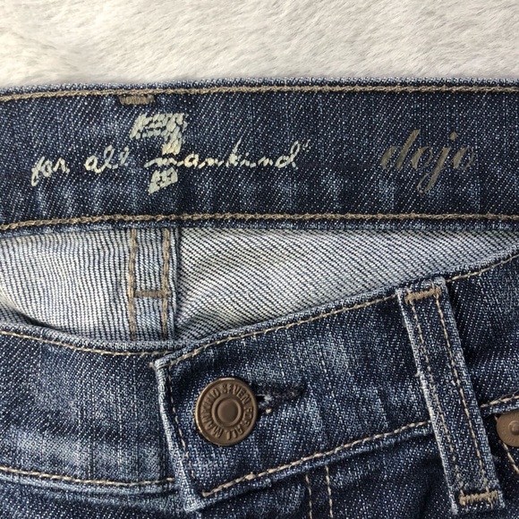 7 For All Mankind -Homemade Jean Frayed Mini Skirt - Picture 7 of 8